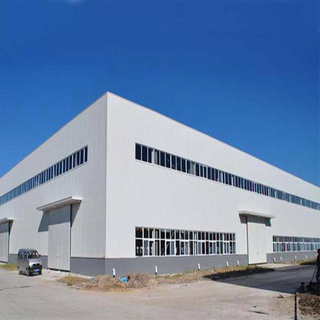 Hot rolled H Red Steel Structure Workshop for warehouses
